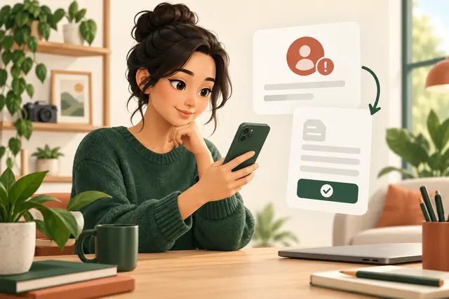 Creator reviewing a status notice and appeal option on a phone